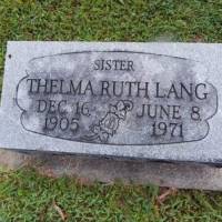 Thelma Ruth LANG